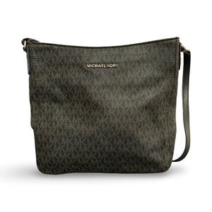 Michael Kors Brown Monogram Messenger Bag